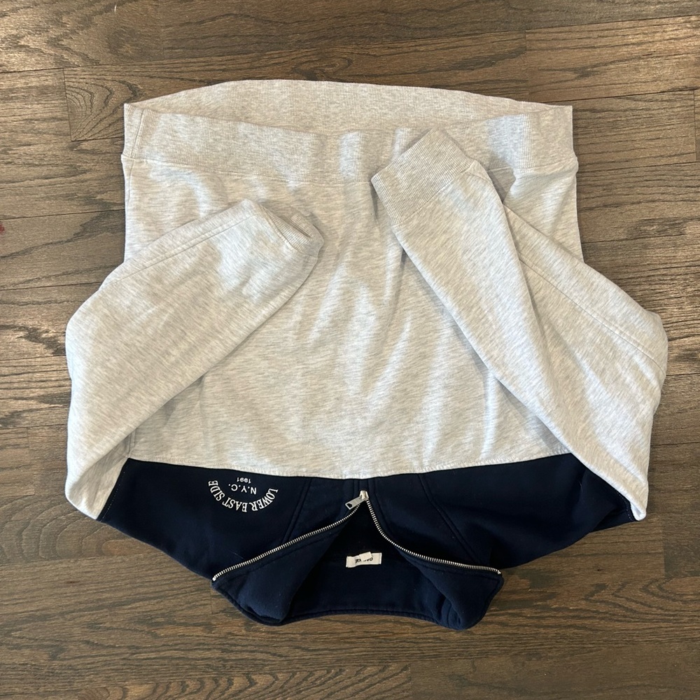 Garage grey and navy quarter zip